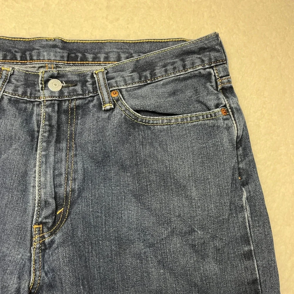 Levi 514 Mens Straight Fit Blue Denim Jeans W36 L30 Dark Wash 3591